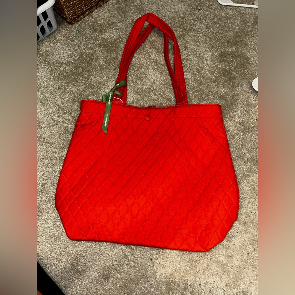Vera Bradley Vibrant Orange Quilted Tote
